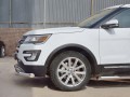 Защита переднего бампера FORD EXPLORER 2016-   D76 секции-D42 дуга