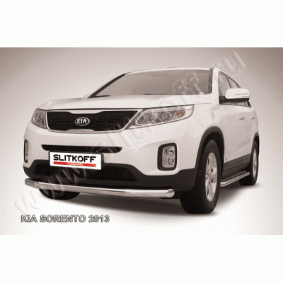 Защита переднего бампера Kia Sorento 2012-2015