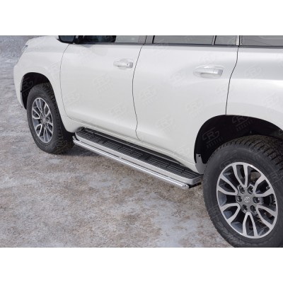 Защита штатных порогов Toyota Land Cruiser Prado 150 с 2017