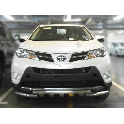 Дуга передняя d-53 с накладками Toyota Rav-4 2013-