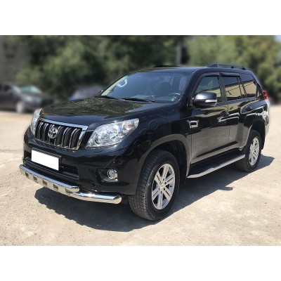 Дуга передняя d-76+60 с перемычками  Toyota Land Cruiser Prado 150 2009-2012
