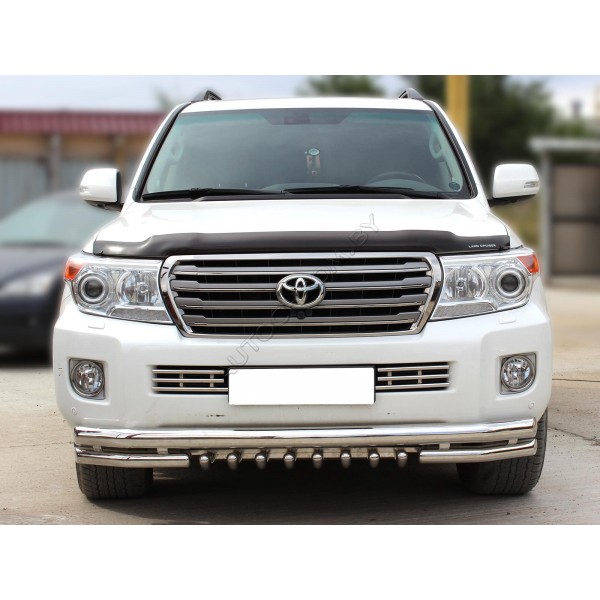Дуга передняя d-76+60 с защитой картера Toyota Land Cruiser 200 2012-2013