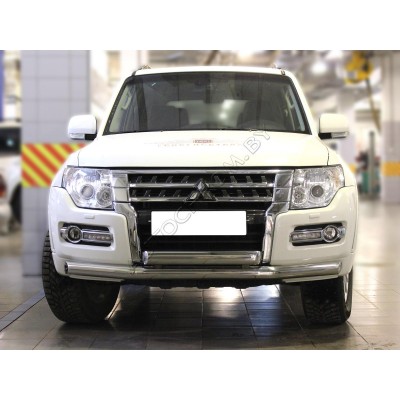 Дуга передняя d-76+76х40 Mitsubishi Pajero 4 2007-2011