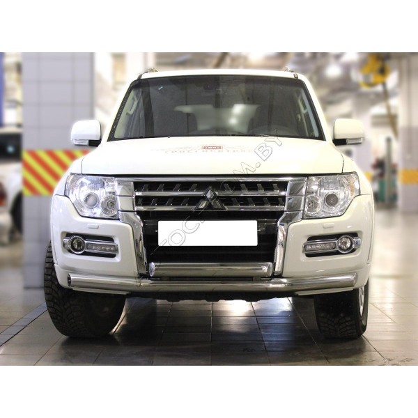 Дуга передняя d-76+76х40 Mitsubishi Pajero 4 2007-2011