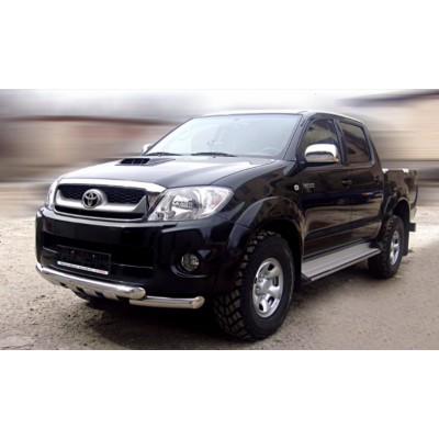 Дуга передняя d-76 с накладками Toyota Hilux 2010-2014