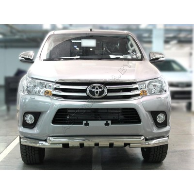 Дуга передняя d-76 с.накладками  Toyota Hilux 2015-
