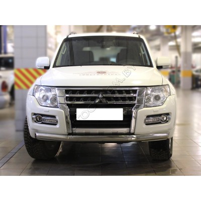 Дуга передняя с загибами d-76 Mitsubishi Pajero 4 2007-2011