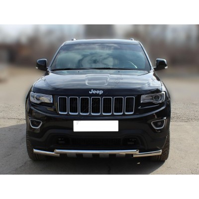 Дуга передняя с защитой картера Jeep Grand Cherokee 2014-