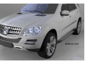 Пороги алюминиевые Mercedes ML W164 2005-2011 (Sapphire Silver)