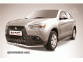 Защита переднего бампера Mitsubishi ASX 2010-2012 (двойная)