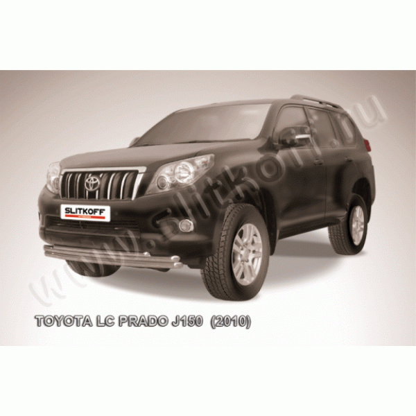 Защита переднего бампера Toyota Land Cruiser Prado 150 2009-2013 (Тройная радиусная)