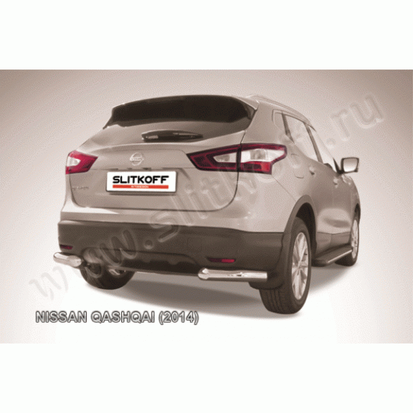 Защита заднего бампера Nissan Qashqai с 2014 (Уголки)