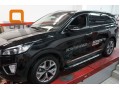 Пороги алюминиевые (Corund Silver) HYUNDAI SANTA FE c 2018