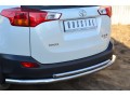 Защита заднего бампера Toyota RAV4 с 2013 (Двойная)