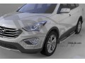 Пороги алюминиевые Zirkon Hyundai Santa Fe с 2012