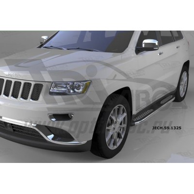 Пороги алюминиевые Zirkon Jeep Grand Cherokee с 2011