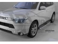 Пороги алюминиевые Zirkon Mitsubishi Outlander 2012-2015