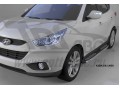 Пороги алюминиевые Zirkon Hyundai ix35 2010-2015