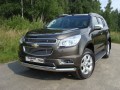 Защита переднего бампера (двойная) 76,1/42,4 мм CHEVROLET TRAILBLAIZER с 2012