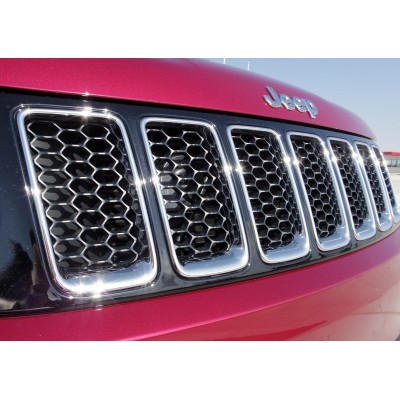 Вставки в решётку радиатора, хром Jeep Grand Cherokee c 2013