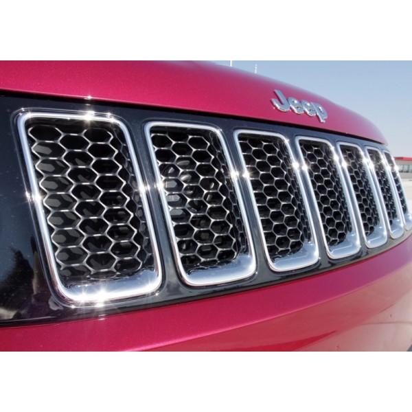 Вставки в решётку радиатора, хром Jeep Grand Cherokee c 2013