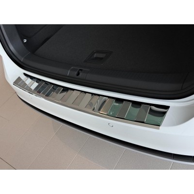 Накладка на задний бампер, "трапеция" Toyota RAV 4 2013-2014