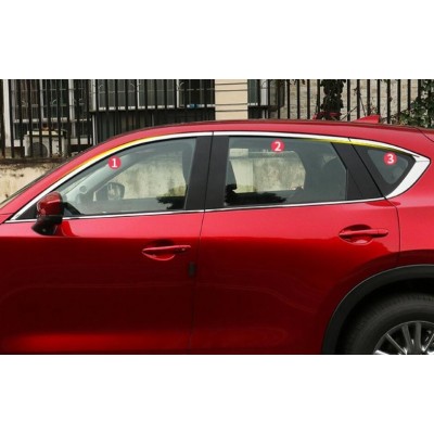 Верхние молдинги стекол (окантовка) Mazda CX-5 c 2017
