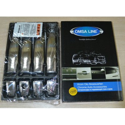 Накладки на дверные ручки (с рельефом) Opel Mokka c 2012