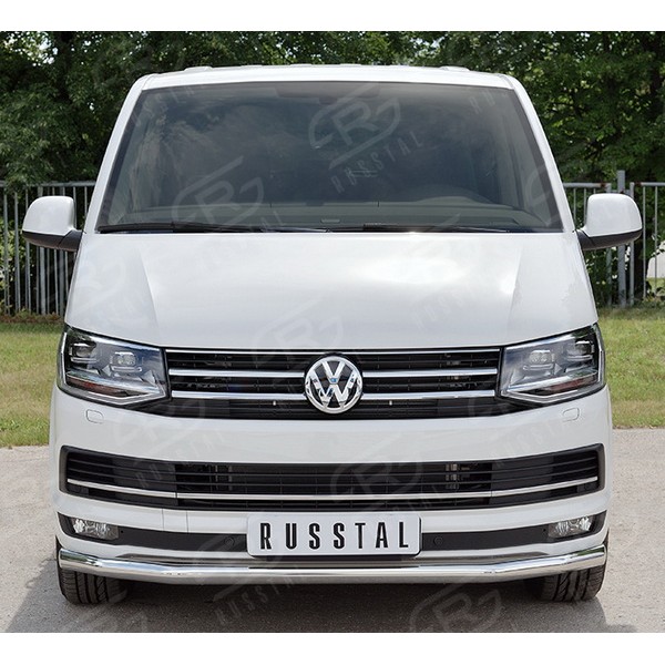 Защита переднего бампера D63 Volkswagen T6 (одинарная)