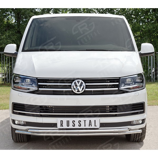 Защита переднего бампера D42/D42 Volkswagen T6 (двойная)