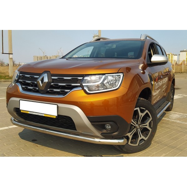 Защита переднего бампера Renault Duster c 2021