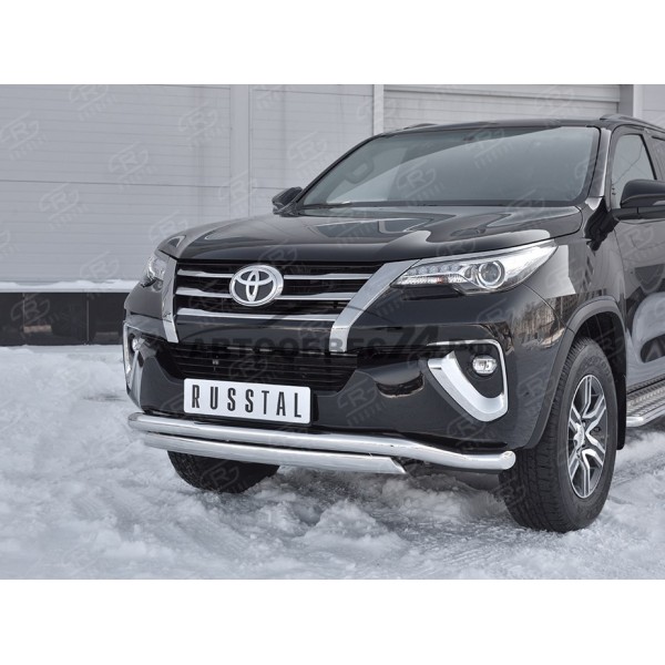 Защита переднего бампера TOYOTA FORTUNER 2017- по н в