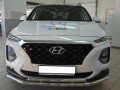 Защита переднего бампера Hyundai Santa Fe c 2018 двойная