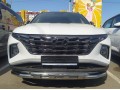 Защита переднего бампера Hyundai Tucson c 2021 с перемычками