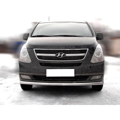 Защита переднего бампера Hyundai H1 с 2007-2016 радиусная одинарная d-60