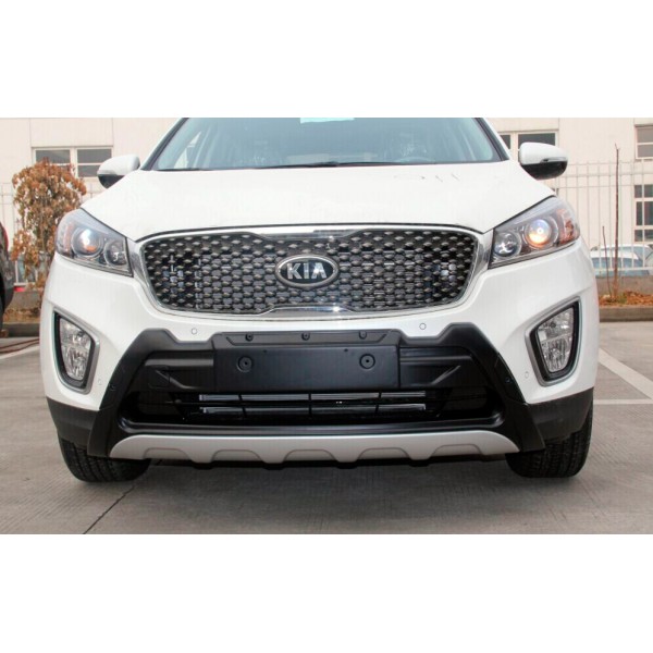 Защита переднего бампера R-style, KIA SORENTO PRIME, 2014-2017