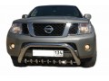 Защита переднего бампера Nissan Pathfinder c 2004-2010 скоба низкая + акула