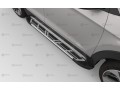 Боковые подножки Toyota Rav4 c 2015-2019 Corund Silver