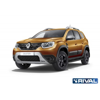 Боковые подножки Renault Arkana с 2019 площадка "Premium-Black"