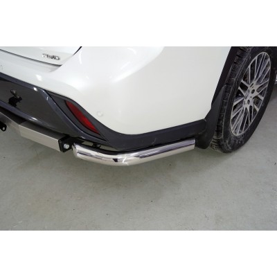 Защита заднего бампера Toyota Highlander 2020 (уголки) 60,3 мм