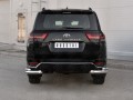 Защита заднего бампера Toyota Land Cruiser 300 c 2021 уголки d76 секции-d42 секции