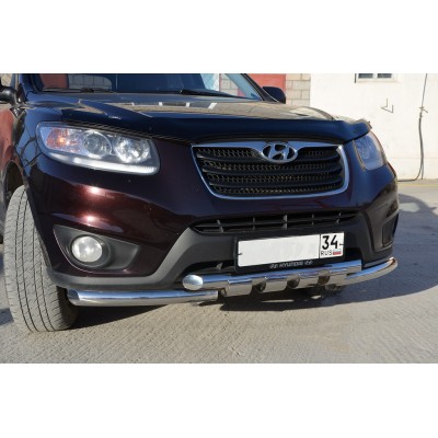 Защита переднего бампера Hyundai Santa Fe c 2010-2012 G