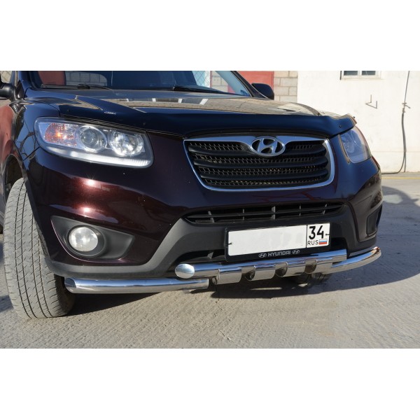 Защита переднего бампера Hyundai Santa Fe c 2010-2012 G