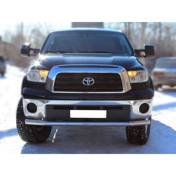 Защита переднего бампера Toyota Tundra с 2007-2013 радиусная одинарная d-76