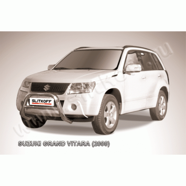 Защита переднего бампера Suzuki Grand Vitara 2008-2012 (Низкая)