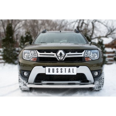 Защита переднего бампера Renault Duster с 2015 (одинарная)