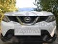 Защита радиатора Nissan Qashqai с 2014 с парктроником (Black)