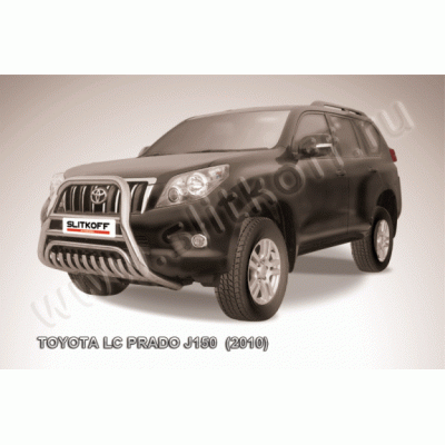 Защита переднего бампера с защитой картера Toyota Land Cruiser Prado 150 2009-2013