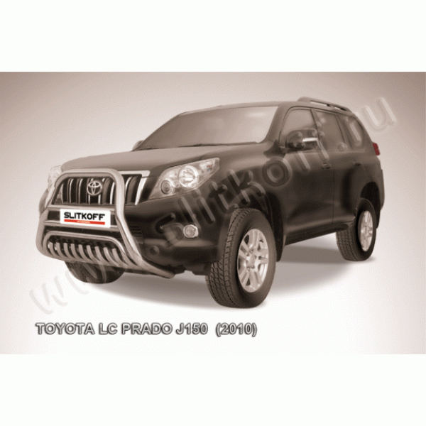 Защита переднего бампера с защитой картера Toyota Land Cruiser Prado 150 2009-2013