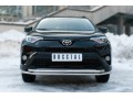 Защита переднего бампера Toyota RAV4 с 2015 (двойная, вариант 1)